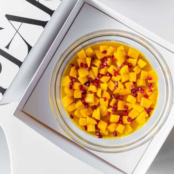 Mango lotus cheesecake